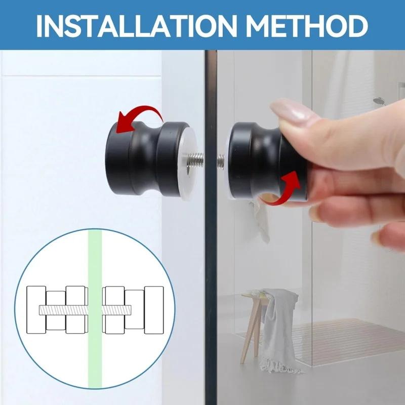 Stilvoller Duschglas-Türgriff, – Glass Door Hinge Bewertung und Preis